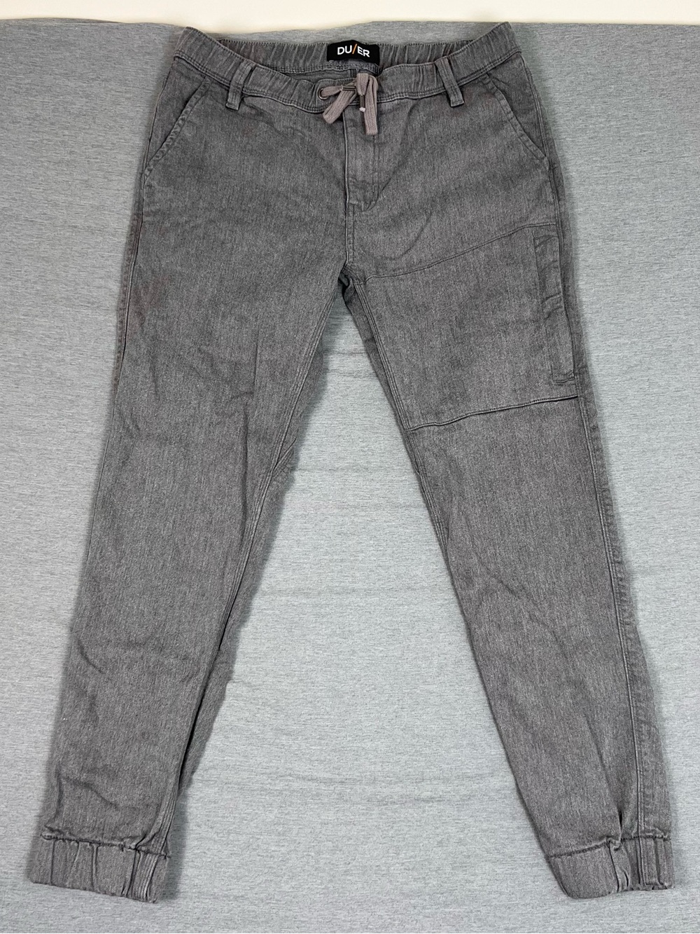 Duer N2X Grey Jogger Pants - Slim Fit Casual Trousers